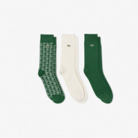 Chaussettes Vert/laponie  LACOSTE