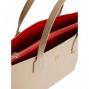 Th Icon Satchel Sandalwood  TOMMY HILFIGER