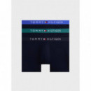 3P Boxer Brief Wb D Sky/fmy Ocn/nob Blu  TOMMY HILFIGER