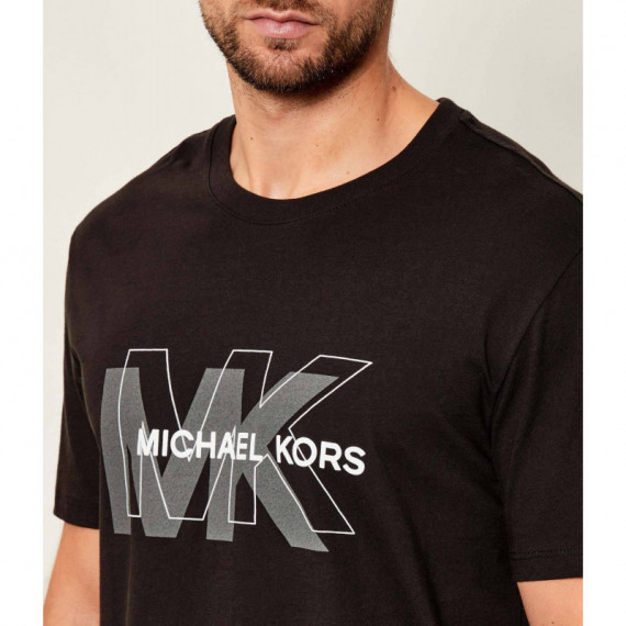 Mixed Logo Tee Black  MICHAEL KORS