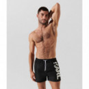 Karl Logo Short Boardshorts Black  KARL LAGERFELD