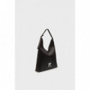 Klj Geo Leather Tote Black  KARL LAGERFELD