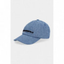 Klj Denim Studs Cap Washed Mid Blue  KARL LAGERFELD