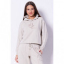 Klj Reg Studded Hoodie Moonstruck  KARL LAGERFELD