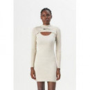 Klj Cut Out Knit Dress Moonstruck  KARL LAGERFELD