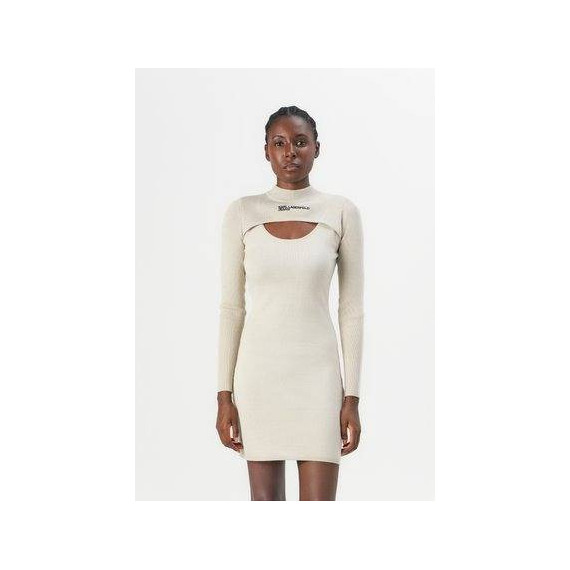 Klj Cut Out Knit Dress Moonstruck  KARL LAGERFELD