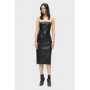 Klj Faux Leather Dress Black  KARL LAGERFELD