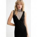 Klj Chainmail Dress Black  KARL LAGERFELD