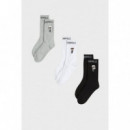 K/ikon Sock 3PK Black/white/grey  KARL LAGERFELD