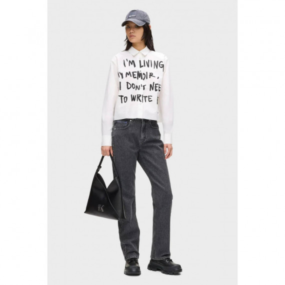 Klj Karl Woven Shirt White  KARL LAGERFELD