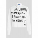 Klj Karl Woven Shirt White  KARL LAGERFELD