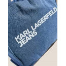Klj Ew Logo Shopper Denim Washed Mid Blu  KARL LAGERFELD