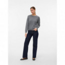 Jerséis y Sudaderas Jersey VERO MODA Wonderful Medium Grey Melange / Birch