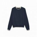 Jerséis y Sudaderas Pullover VERO MODA Wonderful Navy Blazer W. Birch