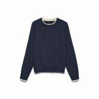 Jerséis y Sudaderas Pullover VERO MODA Wonderful Navy Blazer W. Birch