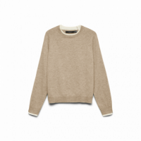 Jerséis y Sudaderas Jersey VERO MODA Wonderful Silver Mink Mel W. Birch