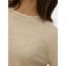 Jerséis y Sudaderas Jersey VERO MODA Wonderful Silver Mink Mel W. Birch