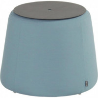 Trapezium Taburete/puf/mesa Hartman® con Bandeja Sunbrella® Color Adriatic Blue.  HARTMAN OUTDOOR FURNITURE