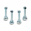 Aiten Data Juego 4 Patas Murales para Armario Rack 19 Pulgadas