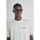 Camiseta Relaxed Fit en Algodón con Logo Contraste en la Espalda de ANTONY MORATO