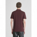 Polo Slim Fit en Jersey de Algodón con Pequeño Logo Tigre de ANTONY MORATO