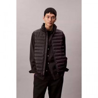 SLVLSS LT WT NYLON PUFFER VEST BLACK