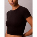 Seamless Tee Black  CALVIN KLEIN