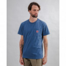 Camisetas Hombre Camiseta BRAVA FABRICS Gum Label índigo