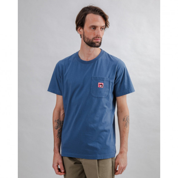 Camisetas Hombre Camiseta BRAVA FABRICS Gum Label índigo