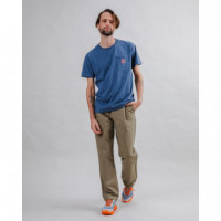 Camisetas Hombre Camiseta BRAVA FABRICS Gum Label índigo