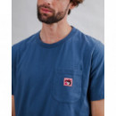 Camisetas Hombre Camiseta BRAVA FABRICS Gum Label índigo