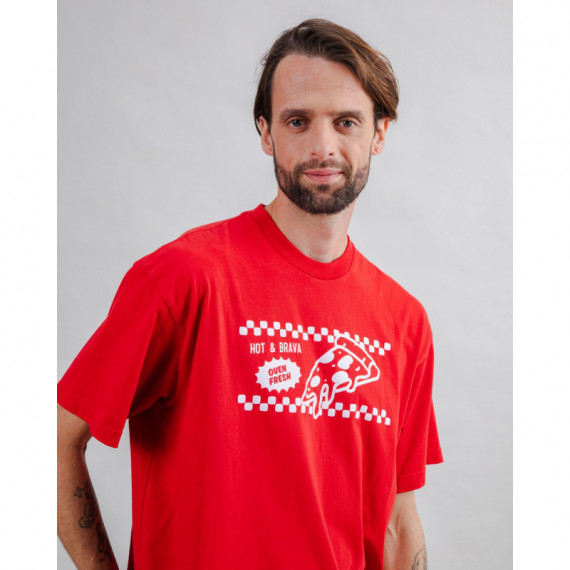 Camisetas Hombre Camiseta BRAVA FABRICS Oversize Hot&brava Rojo