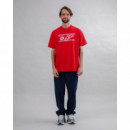 Camisetas Hombre Camiseta BRAVA FABRICS Oversize Hot&brava Rojo