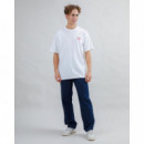Camisetas Hombre Camiseta BRAVA FABRICS Oversize Doner Brava Blanco