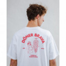 Camisetas Hombre Camiseta BRAVA FABRICS Oversize Doner Brava Blanco