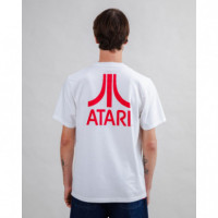 Camisetas Hombre Camiseta BRAVA FABRICS Atari Logo Blanco