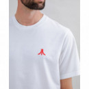 Camisetas Hombre Camiseta BRAVA FABRICS Atari Logo Blanco