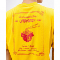 Camisetas Hombre Camiseta BRAVA FABRICS Oversize Noodles Amarillo