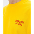 Camisetas Hombre Camiseta BRAVA FABRICS Oversize Noodles Amarillo