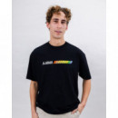 Camisetas Hombre Camiseta BRAVA FABRICS Atari Spectrum Negro