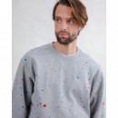 Jerséis y Sudaderas Sudadera BRAVA FABRICS Splash Paint Gris