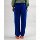 Pantalones Pantalón BRAVA FABRICS Plisados Pana Azul Klein