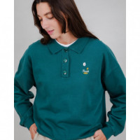 Jerséis y Sudaderas Sudadera BRAVA FABRICS Polo Peanuts Records Verde