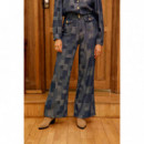 Pantalones Mujer Vaquero LA PETITE ÉTOILE Peytona Brut