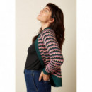 Jerséis y Sudaderas Cárdigan KING LOUIE Blanca Pine Green