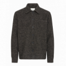 Chaquetas Hombre Sobrecamisa !SOLID Simeon Black Melange / Brown