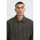Chaquetas Hombre Sobrecamisa !SOLID Simeon Black Melange / Brown