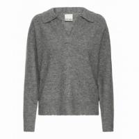 Jerséis y Sudaderas Jersey ICHI Macon Dark Grey