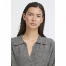 Jerséis y Sudaderas Jersey ICHI Macon Dark Grey