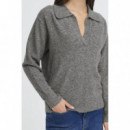 Jerséis y Sudaderas Jersey ICHI Macon Dark Grey